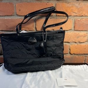 Coach Signature Black Tote